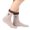 Pink, variant on Womens Vertical Rib Knit Mid Crew Socks Fuzzy Folded Plush Mini Embroidered Bow Soft Elastic Breathable Comfort Stockings for School Casual Wear