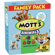 Mott's Animals Fruit Snacks, Family Pack, Assorted Fruit, 32 oz, 40 ct
