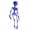 D, variant on Leeye Halloween Posable Skeleton Figurine, Articulated Skeleton Decoration for Tabletop Desk Shelf Mantel Display, White 7.87x1.97x0.39in