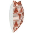 thumbnail image 3 of Northlight 20" Orange and Cream Handloom Woven Outdoor Square Throw Pillow, 3 of 5