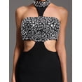 thumbnail image 5 of Vestido BELLA BARNETT Opulent Halter adornado con escote negro, 5 of 5