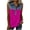 Hot Pink, variant on Denim Patchwork Tank Tops for Women Loose Fit Collared V Neck T Shirts Summer Going Out Sleeveless Shirt Vacation Outfits S-XXL