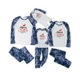 thumbnail image 4 of Odeerbi Christmas Pajamas For Family Boys Girls Parent-Child Warm Suit Homewear Long-Sleeved Trousers Two-Piece Se Kids Navy, 4 of 9