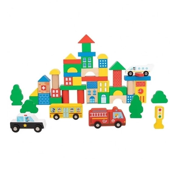 Tooky Toy Co City Block 18x18x28cm