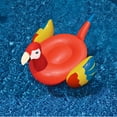 thumbnail image 7 of Swimline 93" Scarlet Macaw Parrot Novelty Inflatable Swimming Pool Floating Raft - Yellow/Red, 7 of 7