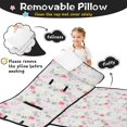 thumbnail image 3 of Pioneer Flower Floral Print Pattern Teens Toddler Nap Mat with Pillow, Sleeping Mat Bag for Preschool Daycare 60"x20", 3 of 6