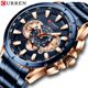 thumbnail image 4 of Reloj de los hombres CURREN 8363 Reloj para hombre Hombre Reloj de pulsera de cuarzo para hombre Relojes con correa de acero inoxidable Banda Tres sub-diales Segundo minuto Cronógrafo de microsegundos CURREN Reloj de los hombres, 4 of 7