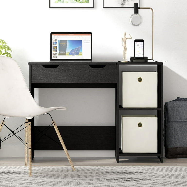 White desk sale with black top