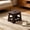 Black-BK, variant on MMJ Step Stool Folding Plastic Portable Non Slip Heavy Duty for Home Camping 11x8.9x7.7in