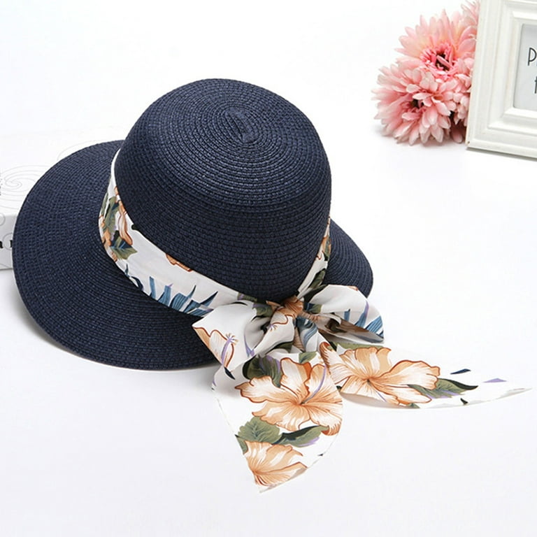 ZHAGHMIN Dad Hats Women Summer Wide Straw Hat Beach Foldable Sun Hats  Floppy Roll Up Sun Cap Upf 50+ Caps Rain Hats For Men Birding Hats For Men  Stray