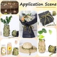 thumbnail image 5 of 33 Feet 2MM Leaf Burlap Ribbon Artificial Leaves Vine String Orange Ribbons with Fall Leaves Rattan Rope Creative Jute Twine Roll for Crafting Hanging Wall Decoration Garland Making diy, 5 of 9