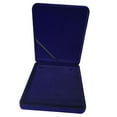 thumbnail image 2 of Velvet Necklace Gift Box Storage Display Case Dark Blue, 2 of 6