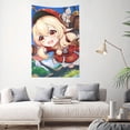 thumbnail image 2 of Genshin Impact Tapestry Dorm Decor Wall Hanging Tapestries Window Curtain Picnic Mat Beach Blanket 60x40 Inch, 2 of 9