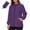 #07 Purple 【Mix, Match & Rotate: Stock Up on Daily Colors】, variant on Women's Relaxed Fit Long Sleeve Hooded Jacket With Pockets And Zipper Closure Solid Color Soft Lightweight Windproof Water Repellent Casual Daily Wear | CSEONE,Army Green L