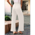 thumbnail image 6 of Women'S Wide Leg Lounge Pants White S, 6 of 7
