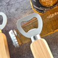 thumbnail image 3 of Abrebotellas de cerveza con mango de madera de 8 piezas, abridor de botellas con mango de madera, abridor de botellas de cerveza con mango de madera, para el hogar, cocina, bar, regalo, 3 of 3