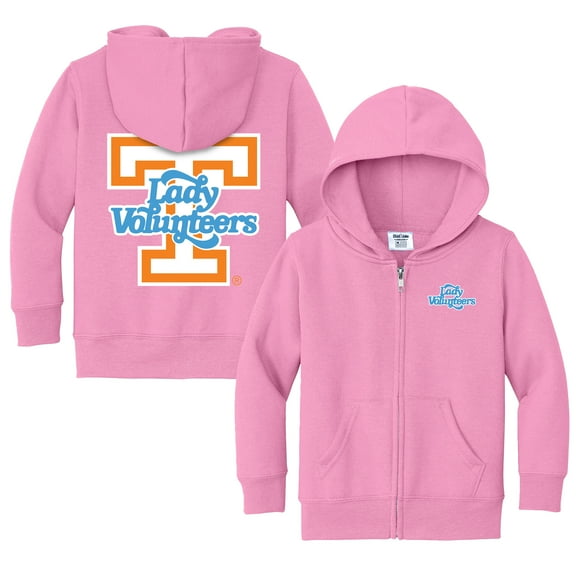 Toddler Chad & Jake Pink Tennessee Volunteers Lady Vols Logo Full-Zip Hoodie
