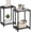 Misty Gray, variant on Side Tables Set of 2 Small End Table Nightstand for Living Room Bedroom Rectangle Brown and Black