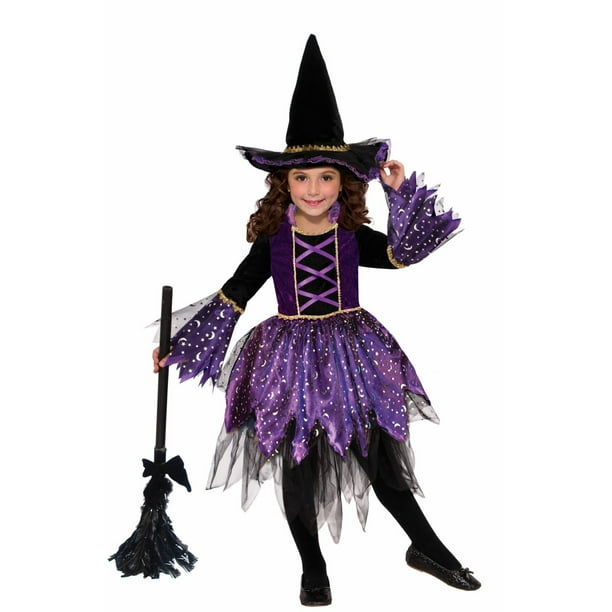 Halloween Child Mystic Amethyst Witch Costume - Walmart.com - Walmart.com
