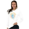 thumbnail image 4 of Have A Smurfy Day Smurfette Cartoon Women's Long Sleeve T Shirt Brisco Brands X, 4 of 6