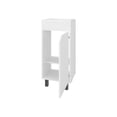 thumbnail image 3 of White bathroom vanity with integrated sink and faucet, scratch - resistant, ideal for small space organization, 3 of 4
