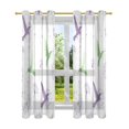 thumbnail image 7 of Yayeee Window Curtains Set of 2 for Living Room Light Filtering 63"x42", Purple Birds, 7 of 7