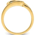 thumbnail image 3 of 14K Yellow Gold Family Jewelry Diamond Semi-Set Ring (Size 7) Made In China xmr39/3, 3 of 5