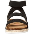 thumbnail image 2 of Steve Madden Girls Shoes Girls Kimmie Espadrille Wedge Sandal, Black, 10 Toddler, 2 of 8