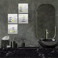 thumbnail image 5 of Zen Bathroom Canvas Prints Wall Art Gray Stone Pictures with Yellow Flowers Still Life Painting Framed 4 Pieces Modern Artwork for Bedroom 12"x12", 5 of 6