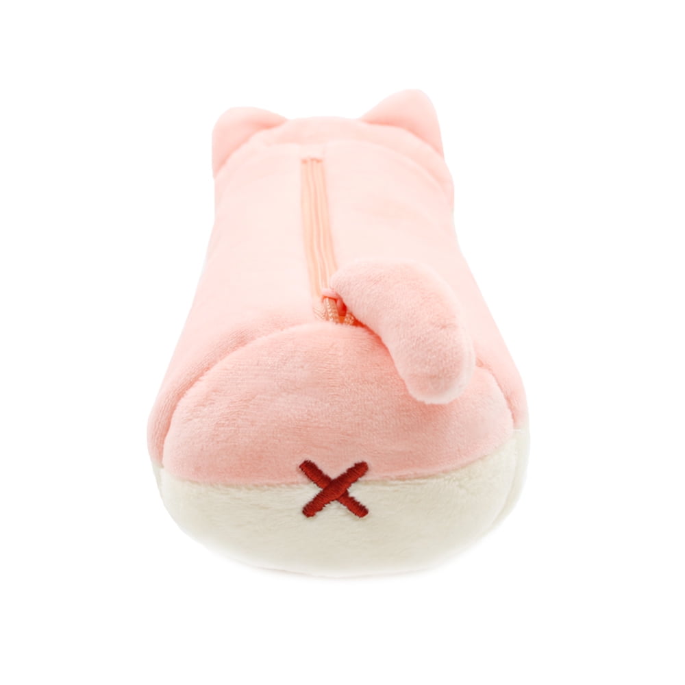 Anirollz Cute Cat Kitty Animal Character Plush Pencil Case Pen Pouch : Kittiroll