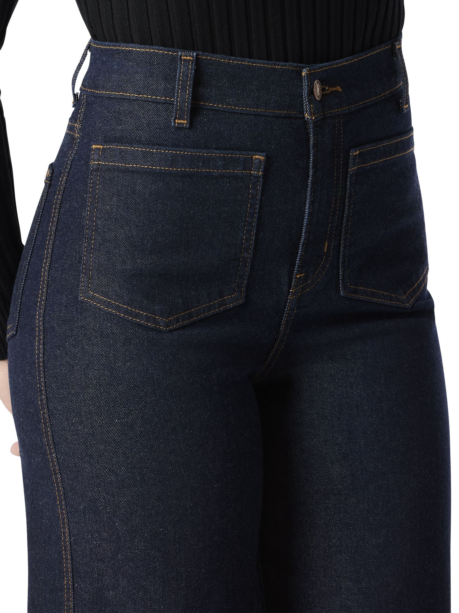 Levi Strauss Signature Women's and Women's Plus Patch Pocket Loose Wide Leg Jeans