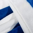 thumbnail image 4 of Flannel Throw Blankets, Super Soft with Blue and White Striped Printed Bed Blanket, 51 x 68 Inches, 4 of 6