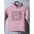 thumbnail image 3 of Cats And Doodles Hoodie Toddler -Image by Shutterstock,  2 Toddler, 3 of 4