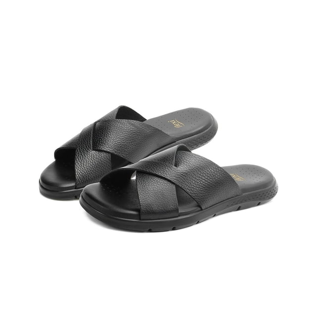 Sandalia Caballero Flexi Piel Casuales Negro Comodidad 25-29 negro 28