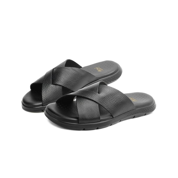 Sandalia Caballero Flexi Piel Casuales Negro Comodidad 25-29 negro 25.5