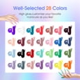 thumbnail image 2 of Kit de gel de uñas de polietileno ROSALIND de 28 colores con mini lámpara de uñas de 10 ml, 2 of 9