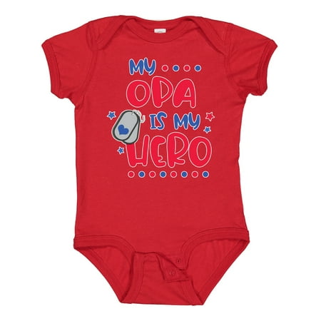 

Inktastic Memorial Day My Opa is My Hero Gift Baby Boy or Baby Girl Bodysuit