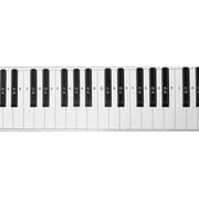 Long Beach Music Practice Keyboard Chart, 3-D Full-Sized, 88 Keys and Notes, 2-Sided, 48 Long