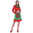 thumbnail image 4 of Disfraz de Navidad Traje para padres e hijos Elfo de Navidad Cosplay Disfraz de Navidad verde, 4 of 4