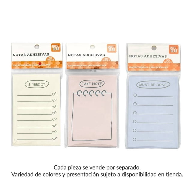Notas adhesivas Pen + Gear 50 hojas Varios Modelos 1 Pieza
