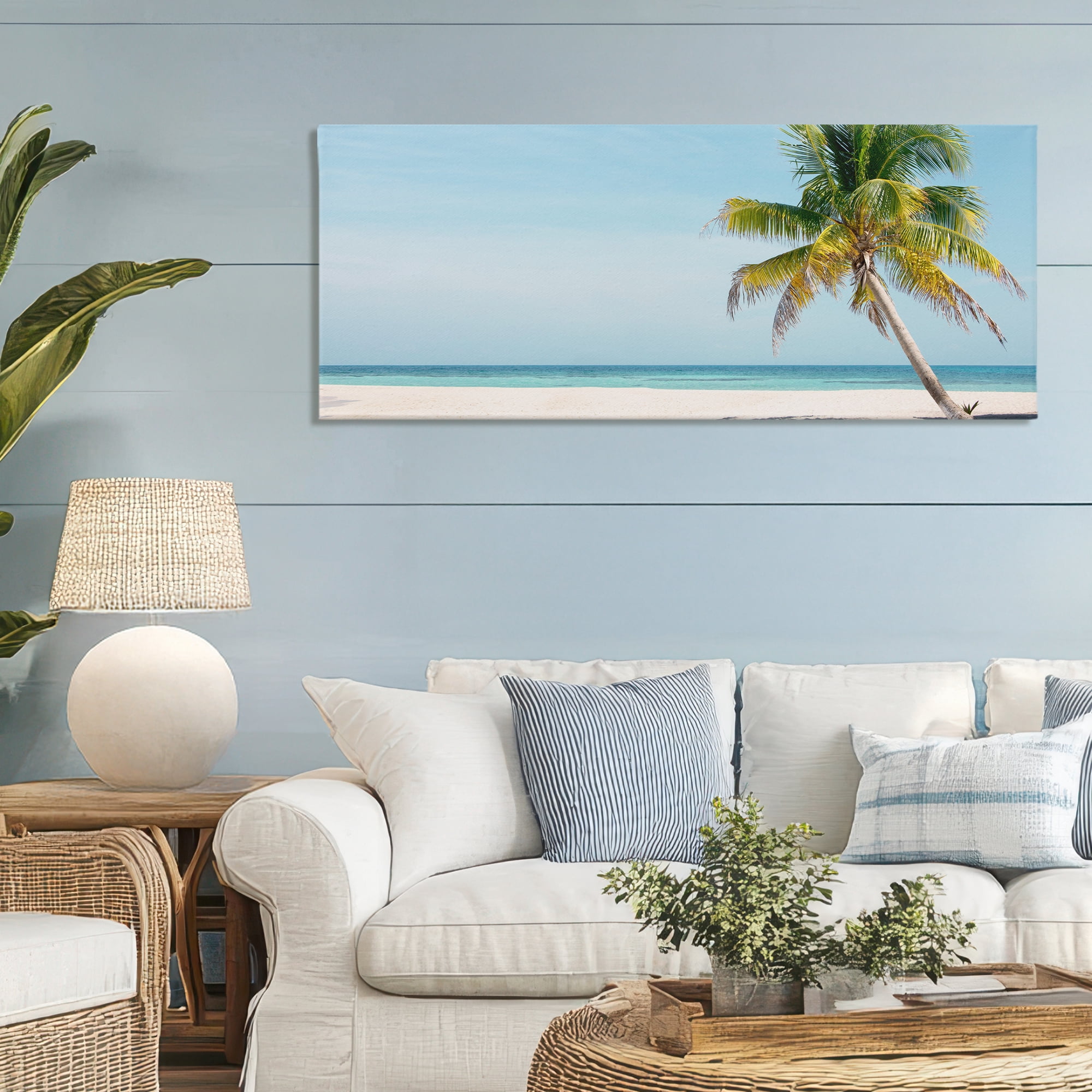Stupell Industries Tropical Island Palm Tree Canvas Wall Art, design by Danita Delimont