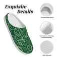 thumbnail image 5 of KLL Soccer Pattern Adult Unisex Cozy Slippers,Fuzzy Slip-on Slippers TPR Sole Slippers Comfort Plush Home Footwear for Indoor & Outdoor-39/40, 5 of 7