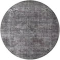 thumbnail image 1 of Ahgly Company Machine Washable Indoor Round Industrial Modern Gray Area Rugs, 3' Round, 1 of 7