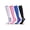 Black+Blue+Pink+White, variant on Spencer 2 Pack Compression Socks for Women & Men Socks, Unisex Sizing 15-20 mmHg Knee High Socks, M-XL