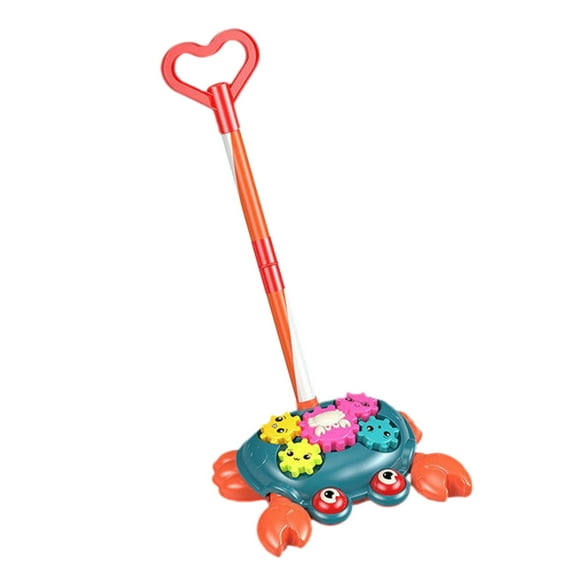 Lipstore Cartoon Airplane Toy Trolley Push Along Walking Toys Develops Motor Skills