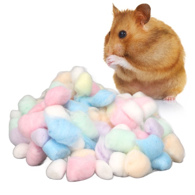 Relleno De Bolas De Algodón Para Animales Pequeños, Bola De Algodón Para Hámster, Hecho A Mano En Invierno, Seguro Para Chinchilla Para Hámster