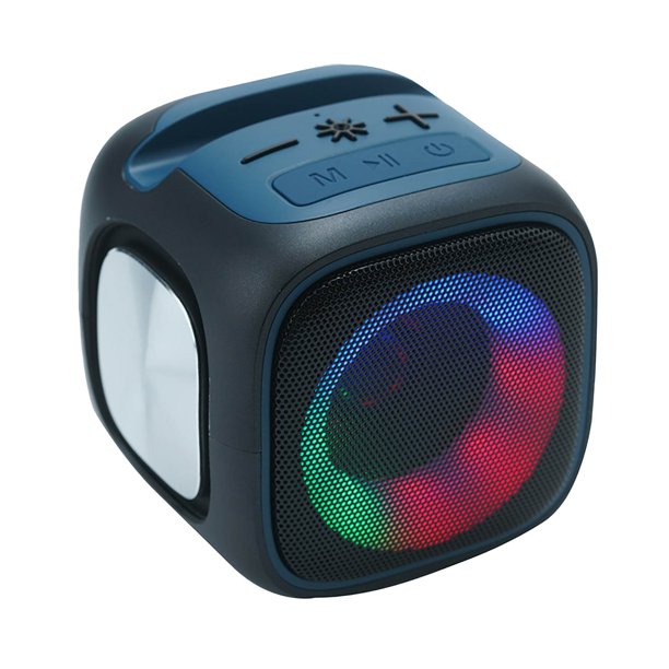 Soporte Para Teléfono Móvil Altavoz Bluetooth Con Pantalla Led A Color Ranura Para Tarjetas Mp3 Y Emparejamiento T.W.S Para Sonido Estéreo