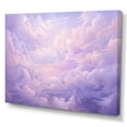 thumbnail image 2 of Designart "Pastel Purple Scenic View" Clouds Canvas Art Print, 2 of 7