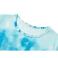 thumbnail image 3 of Beezizac Teen Girls Nightgown – Soft Long Sleeves Sleepwear Trendy Blue Swirl Nightdress Pajama Size 12, 3 of 7