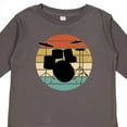 thumbnail image 4 of Inktastic Drum Set Retro Drummer Sunset Boys or Girls Long Sleeve Toddler T-Shirt, 4 of 5